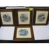 Image 1 : SET OF 4 FRAMED PICTURES OF THE SEASONS
