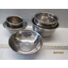 Image 1 : STACK OF METAL BOWLS