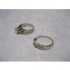 Image 3 : LADIES 14KT 2 PIECE WHITE GOLD RING SET, W/A $2,855, SZ 7