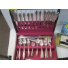 Image 2 : CARVING SET & A SILVERPLATE CUTLERY SET - CASED
