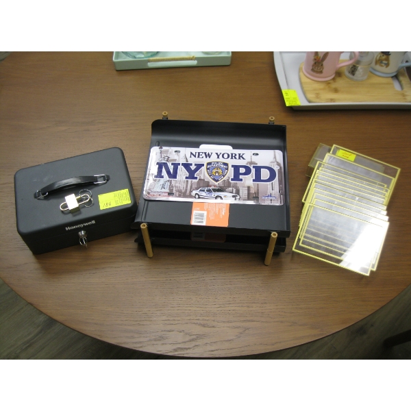 FILE HOLDERS, CASHBOX, SIGN HOLDERS