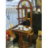 Image 1 : WOODEN HALL STAND W/MIRROR