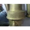 Image 3 : 4 BRASS FIRE HOSE NOZZLES & A KNUCKLE VALVE