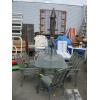 Image 1 : PATIO TABLE W/UMBRELLA & 6 CHAIRS