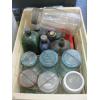 Image 2 : WOOD CASE W/MISC. COLLECTABLE BOTTLES, CANNING JARS, ETC.