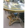 Image 3 : LG. DECORATIVE ROUND TABLE W/INLAY & UNIQUE CLAWFOOT BASE