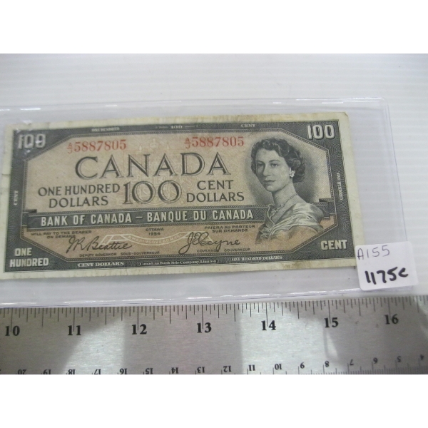 1954 CDN $100 BILL