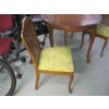 Image 10 : DINING TABLE W/4 CANE BACK CHAIRS & MATCHING CHINA CABINET