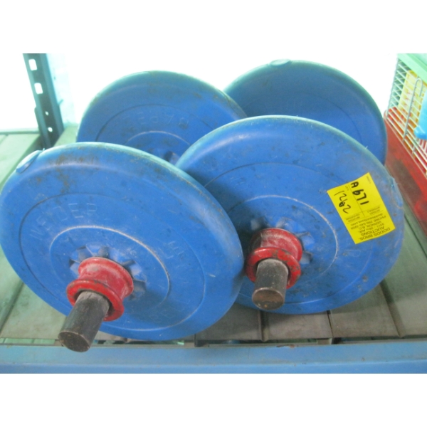 SET OF 10LB DUMBBELLS