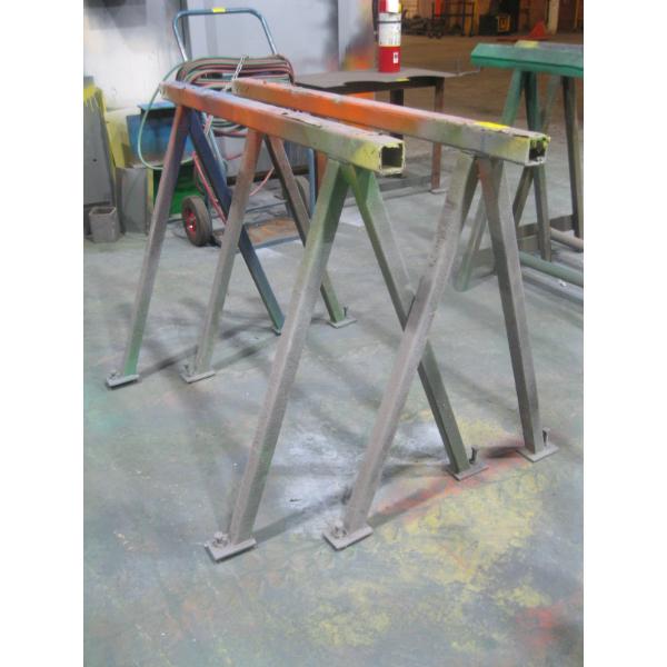 PAIR OF 4' METAL SAWHORSES