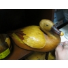 Image 4 : WOODEN SAILING SHIP, WICKER DUCK, WOODEN CONTAINER, ETC.