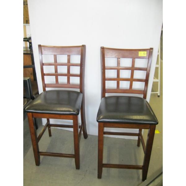 PAIR OF BAR STOOLS