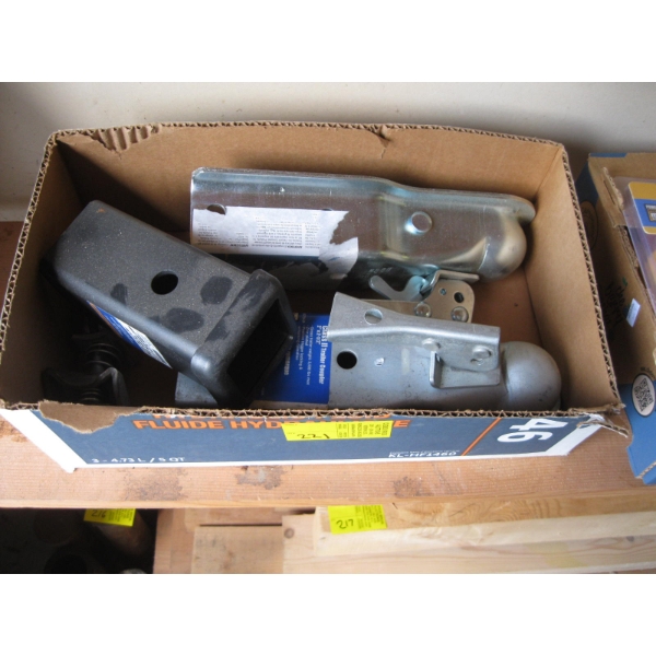 2 TRAILER HITCH COUPLERS & AN INNER SLEEVE