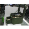 Image 2 : GREEN JEWELLERY BOX W/ASST. JEWELLERY