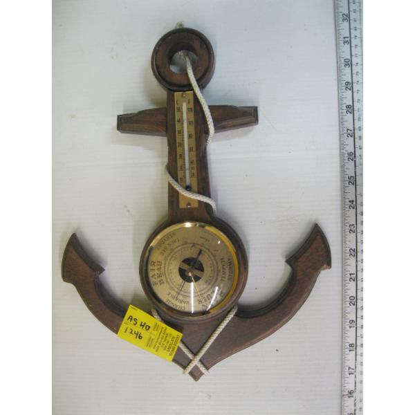 ANCHOR LOOK BAROMETER/THERMOMETER
