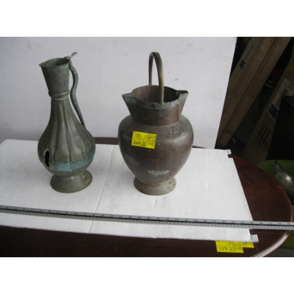 2 COPPER PIECES - 1 MISSING SPOUT