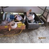 Image 1 : 3 BINS OF MISC. CAMPING SUPPLIES, WATER FILTER, ICE PACKS, ETC.