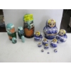 Image 1 : 2 WOODEN NESTING DOLL SETS