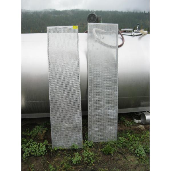 2 GRADED STAINLESS STEEL SHELVES, APPROX. 61"X15.5"