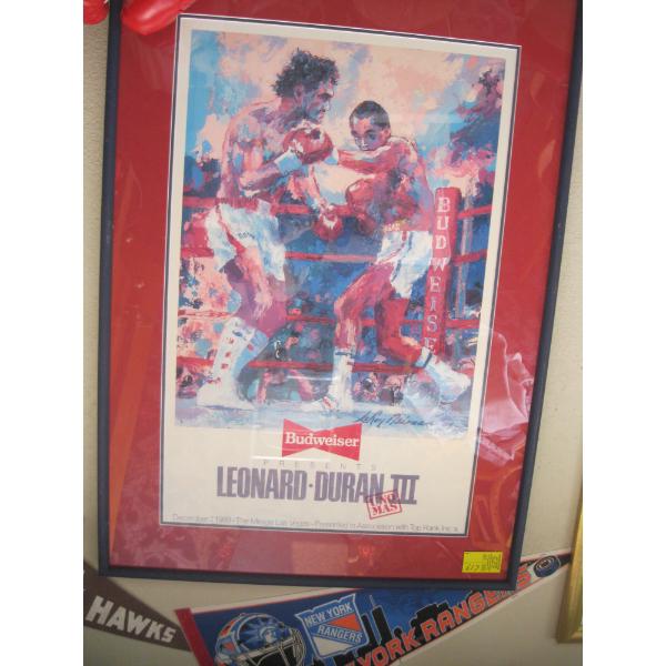 FRAMED LEONARD DURAN POSTER