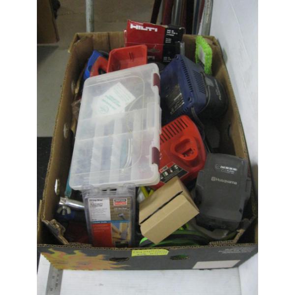 MISC. BATTERY CHARGERS, HACKSAWS, ETC.