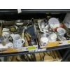 Image 1 : 2 BOXES MISC. COLLECTABLES: BONE HANDLED CARVING SETS, MUGS, CANDLES, ETC.