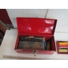 Image 3 : RED TOOLBOX W/MISC. TOOLS
