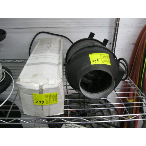 4" INLINE FAN & A 4" BLACK PVC COMBINED DUCT