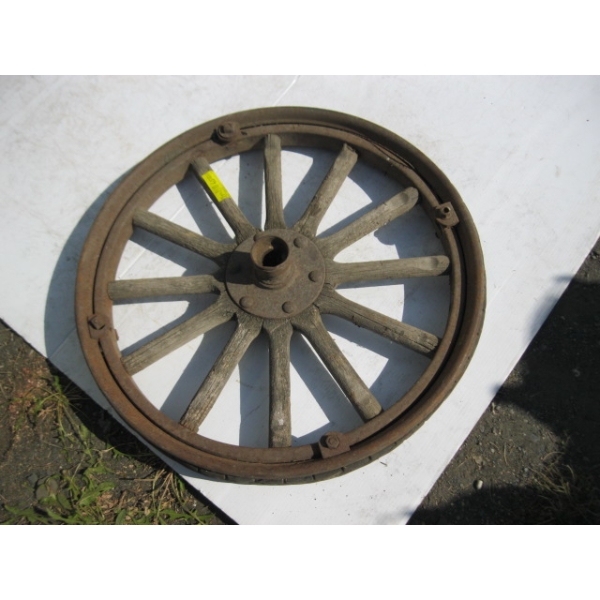WOODEN SPOKE WHEEL
