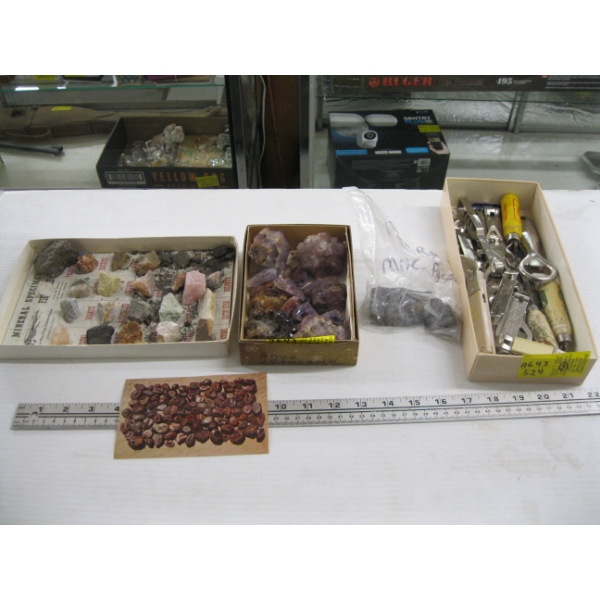 COLLECTOR STONES, ROCKS & BOTTLE OPENERS