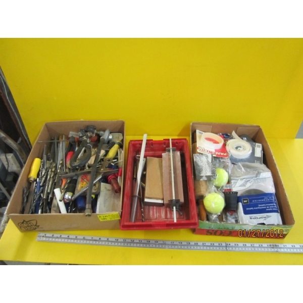 2 FLATS OF MISC. TOOLS