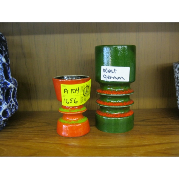 2 MCM GERMAN VASES