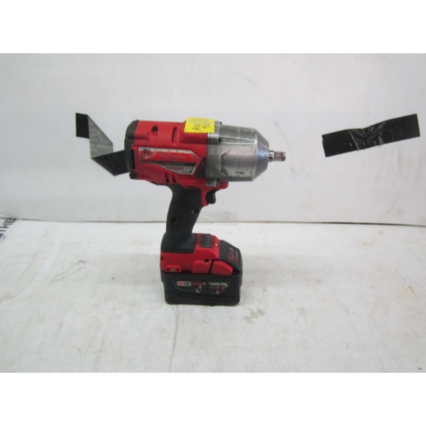 MILWAUKEE 1/2" IMPACT WRENCH W/M18 BATTERY, NO CHARGER