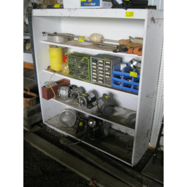 WHITE SHELF UNIT