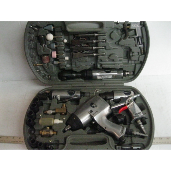 COLEMAN POWER MATE AIR TOOL SET - FAIRLY COMPLETE
