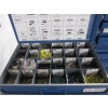 Image 2 : METAL CASED 5 DRAWER PULL OUT CABINET W/ELECTRICAL CONNECTORS, MARIOTS FUSES, ETC.