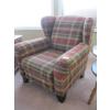 Image 1 : LG. UPHOLSTERED WINGBACK CHAIR