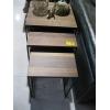 Image 1 : 3 NESTING TABLES W/BLACK LEGS