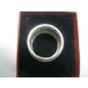 Image 3 : LADIES .925 SILVER DINNER RING W/CLEAR STONES