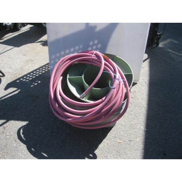 GALVANIZED WASH TUB & PINK HOSE, ETC.