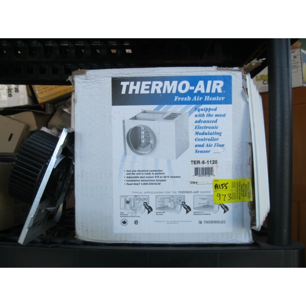 THERMOAIR FRESH AIR HEATER & A BATHROOM FAN