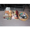 Image 1 : 2 BOXES & BASKET OF MISC. OFFICE ACCESS., BIBLES, ETC.