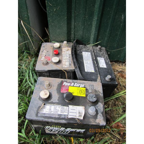 3 "AS IS" BATTERIES