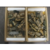 Image 1 : 2 BOXES OF ASST. ARMY TANKS, TRUCKS, FIGURINES, ETC.