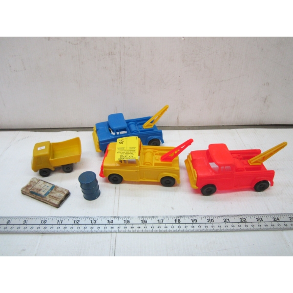 ASST. PLASTIC TOW TRUCKS, ETC.