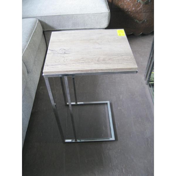 CHROME FRAME END TABLE