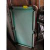 Image 1 : MINI TABLE TOP POOL TABLE, POOL CUE & SET OF POOL BALLS