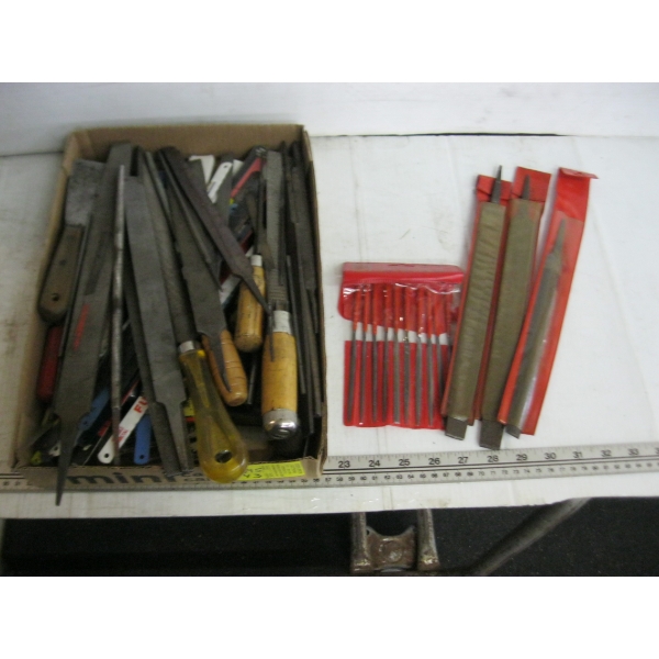 ASST. FILES, HACKSAW BLADES, ETC.