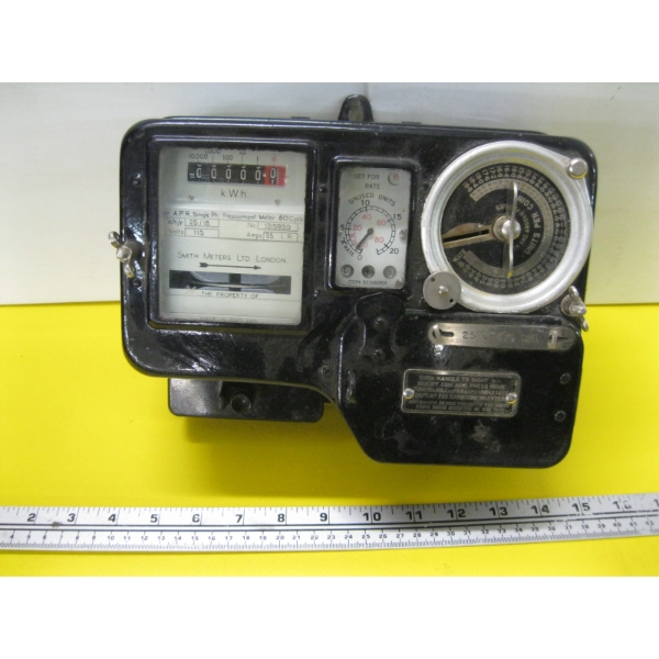 VINTAGE COIN OPERATED ELECTRICAL METER