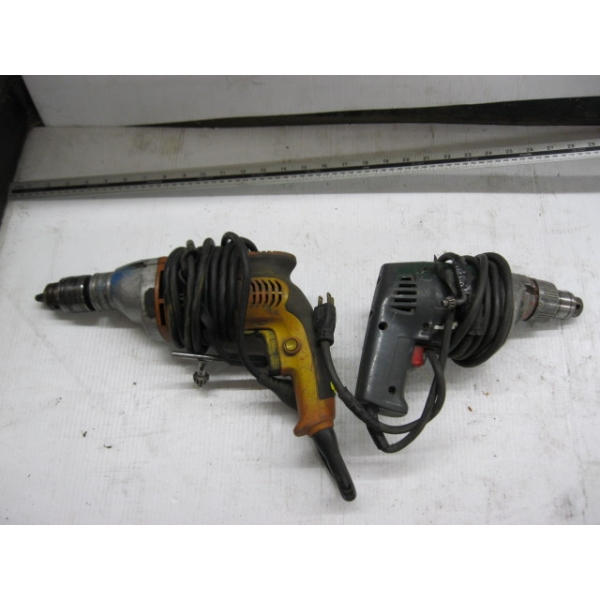 2 ELECTRIC DRILLS - RIGID & BLACK & DECKER